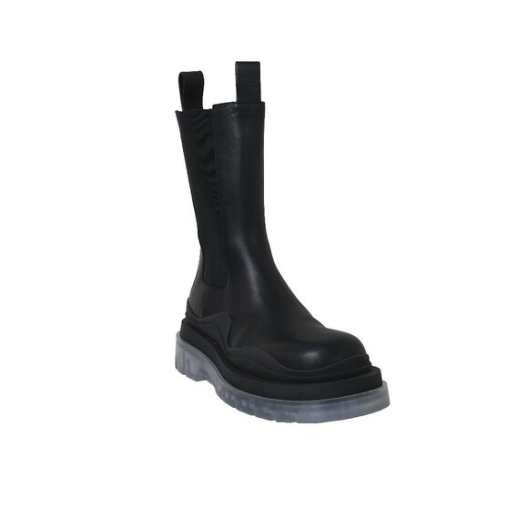 Bottega Veneta Tire Miltary Calf Boot Black